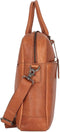 Burkely Antique Avery - Laptoptas 17 inch - Gewatteerd laptopcompartiment - Cognac