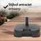 Brixy Parasolvoet - Vulbaar - 40KG - Compact en Stabiel - Antraciet