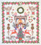 Thea Gouverneur - Borduurpakket met telpatroon - 2077A - Voorgesorteerde DMC Garens - Kerst Design - Aida - 60 cm x 66 cm - DIY Kit