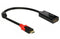Delock 63928 - DisplayPort naar USB-C adapter - 4K 60 Hz - Rood Zwart