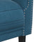 vidaXL Fauteuil fluweel blauw