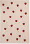 Konges Sløjd Vloerkleed - Strawberry - 90 x 135 cm - Tapijt - Aardbei