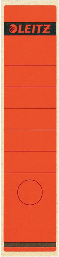 Leitz rugetiketten formaat 61 x 285 mm rood