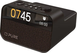Pure Moment Charge - Wekker Radio DAB+ FM Bluetooth 5.3 - Draadloos opladen - Zwart