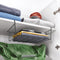 Metaltex Hangmand 40 cm - Onder Plank - Zwart Metaal - Ruimtebesparende Opberger