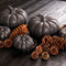 Riviera Maison Voorraadpot met Deksel - Pumpkin Decoration Bowl - Zwart - Maat XL