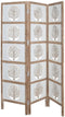 Home ESPRIT - Kamerscherm - Traditioneel ontwerp Levensboom - Wit Natuurlijk Mangohout MDF 153 X 2,3 X 182 CM