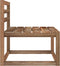 vidaXL - Tuinmiddenbank - pallet - bruin - geïmpregneerd - grenenhout