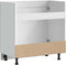 vidaXL - Spoelbakonderkast - Porto - 80x46x81,5 - cm - bewerkt - hout - betongrijs