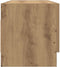 vidaXL - Kledingkast - 100x32,5x35 - cm - bewerkt - hout - artisanaal - eikenkleurig