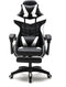 VDD Gamestoel - Uitschuifbaar - Max. 110kg - Ergonomisch - Zwart & Wit