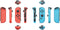 Nintendo Joy-Con Controllers - Gamepad - HD-trilfunctie - Neon Rood en Blauw