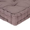 vidaXL - Palletvloerkussen - 120x40x7 - cm - katoen - taupe