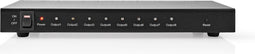 Nedis HDMI-Splitter - 8-Poorts poort(en) - HDMI Input - 8x HDMI Output - 4K@30Hz - 3.4 Gbps - Metaal - Antraciet