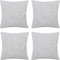 vidaXL - Kussenhoezen - katoen - 40 - x - 40 - cm - beige - 4 - stuks