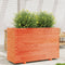 vidaXL - Plantenbak - 110x40x72,5 - cm - massief - grenenhout - wasbruin