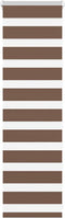 vidaXL - Zebra - rolgordijn - 45x100 - cm - stofbreedte - 40,9 - cm - polyester - bruin