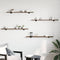 vidaXL - Wandschappen - 4 - st - 100x10x1,5 - cm - bewerkt - hout - bruin - eikenkleur