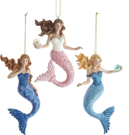 Kurt s. Adler - Ornament plastic zeemeermin l15cm
