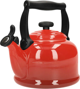 Le Creuset Fluitketel Tradition - Kersenrood - 2.1 liter - inductie geschikt -