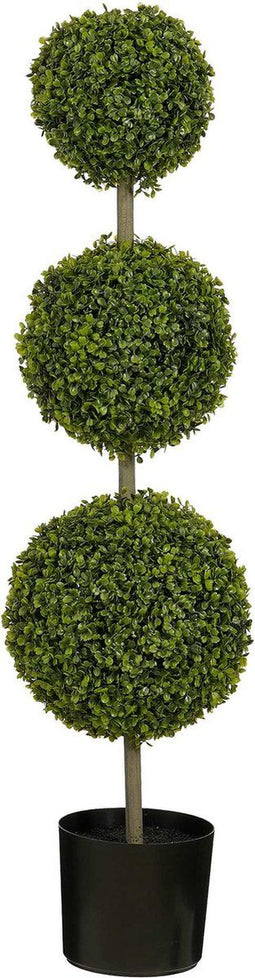 Mica Decorations Kunstplant Buxus - 30x30x120 cm - Polyethyleen - Groen