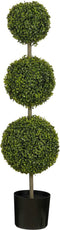 Mica Decorations Kunstplant Buxus - 30x30x120 cm - Polyethyleen - Groen