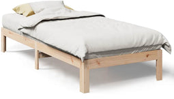 vidaXL - Bedframe - zonder - matras - massief - grenenhout - 80x200 - cm