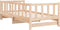 vidaXL - Slaapbank - met - onderschuifbed - 80x200 - cm - massief - grenenhout