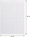 BRASQ Flipoverpapier - 65x98cm - Blanco/Ruit - 80 gram - flipover vellen - 50 vellen - Blanco vellen