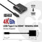 Club3D CAC-2504 - USB 3.1-C naar HDMI 2.0 - UHD 4K 60 Hz HDR - Zwart