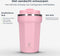 Castagnola Thermosbeker - Koffiebeker To Go - Dubbelwandig Isolerend - Roze - 380 ML