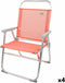 Vouwbare Stoel Aktive Flamingo Koraal 48 x 88 x 50 cm (4 Stuks)