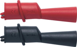 TES testpen/klem krok kl, rd. en zw, busdiam 4mm, aanrakingsveilig