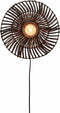 GOOD&MOJO Wandlamp Zanzibar - Rotan Zwart - Ø40cm - Binnen Modern