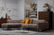 BePureHome Statement Hoekbank Links - Rib - Taupe - 77x274x210