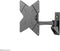 Neomounts FPMA-W825 - Wandsteun - 2 draaipunten voor schermen t/m 40