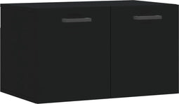 vidaXL - Wandkast - 60x36,5x35 - cm - bewerkt - hout - zwart