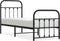 vidaXL - Bedframe - met - hoofd- - en - voeteneinde - metaal - zwart - 75x190 - cm