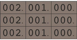 Schoen-gelijkheidsnr bruin 3x nr 000-999
