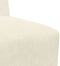 vidaXL - Fauteuil - 55 - cm - fluweel - crèmekleurig