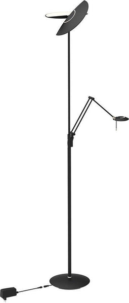 Steinhauer Exclusive - vloerlamp - Zenith2 - zwart - kunststof metaal - design lamp - LED - 4390ZW