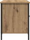 vidaXL - TV-kast - Artisan - Eiken - 100x40x50 - cm - Bewerkt - Hout - en - Staal