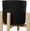 De Charcoal Hoge Plantenbak - Zwart Natural - L