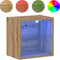 vidaXL - Zwevende - Plank - Artisan - Eiken - 40x28,5x40 - cm - Geengineerd - Hout