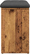 vidaXL - Schoenenbank - 82x32x50 - cm - bewerkt - hout - oud - houtkleurig
