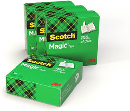 Plakband scotch magic 810 19mmx33m tr 4 rollen | 36 stuks