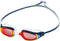 Aquasphere Fastlane - Zwembril - Volwassenen - Red Titanium Mirrored Lens - Blauw/Rood
