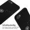 iMoshion Hoesje Geschikt voor iPhone SE (2022) / SE (2020) / 8 / 7 Hoesje Met Koord - iMoshion Siliconen design hoesje met koord - Zwart / Dandelion Black