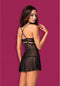 Obsessive Babydoll & String – Erotische Babydoll – Maat L/XL – Zwart