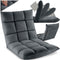 tectake® Snooze - Relaxfauteuil - XXL opvouwbaar met ligfunctie - Verstelbare rugleuning - Grijs